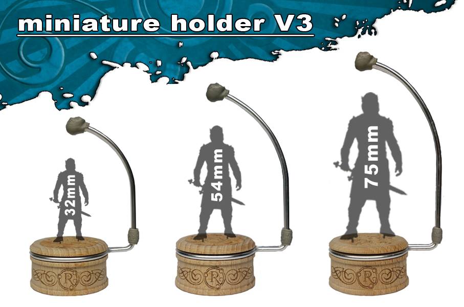 Miniature Holder for Painting / Mini Mount / Grip / Handheld 